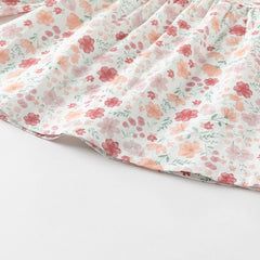 Dave&Bella Toddler Girls Smocked Sundress Cotton Playwear Vintage Princess Dress