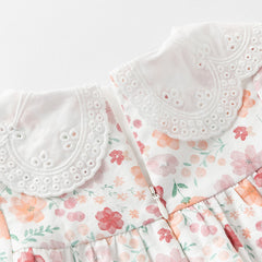 Dave&Bella Toddler Girls Smocked Sundress Cotton Playwear Vintage Princess Dress