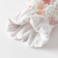 Dave&Bella Toddler Girls Cotton Floral Print Long Sleeve Dress