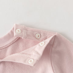 Dave&Bella Toddler Boys/Girls Versatile Light Green/Pink Lightweight Cotton T-shirt Tops