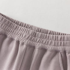 Dave&Bella Toddler Girls Purple Adjustable-waistband Outdoor Loose Pants