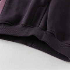 Dave&Bella Toddler Boys Purple Playful Bear Print Turtle Long Sleeve Top Pant Suits