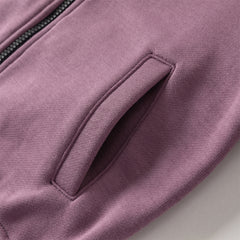 Dave&Bella Toddler Boys Purple Playful Bear Print Turtle Long Sleeve Top Pant Suits