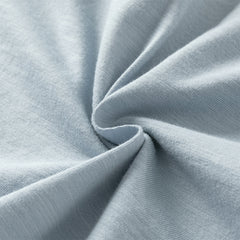 Dave&Bella Toddler Boys Blue/White Classic Round Collar Long Sleeve Cotton T-shirts