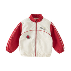 Dave&Bella Kids Boys Casual Beige Turtle Long Sleeve Jackets