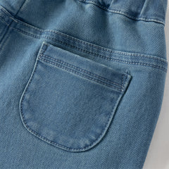 Dave&Bella Toddler Girls Fashion Denim Blue Straight-leg Jeans