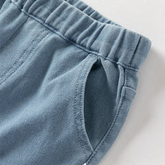 Dave&Bella Toddler Girls Fashion Denim Blue Straight-leg Casual Jeans