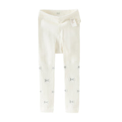 Dave&Bella Toddler Girls Grey/Beige Butterfly Print Leggings