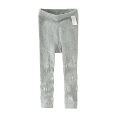 Dave&Bella Toddler Girls Grey/Beige Butterfly Print Leggings