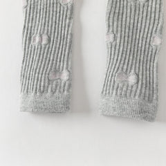 Dave&Bella Toddler Girls Grey/Beige Butterfly Print Leggings