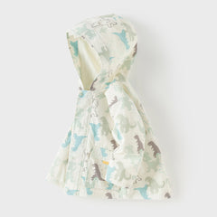 Dave&Bella Toddler Boys Playful Dinosaur Print Outwear Hooded Jackets