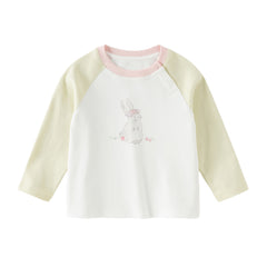 Dave&Bella Toddler Girls/Boys Multi-color Cute Playful Animal Print Soft Cotton T-shirt Tops