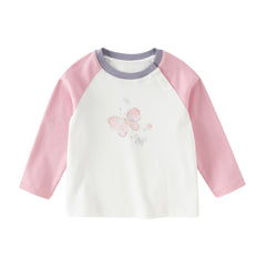 Dave&Bella Toddler Girls/Boys Multi-color Cute Playful Animal Print Soft Cotton T-shirt Tops
