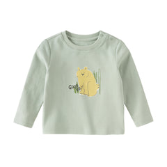 Dave&Bella Toddler Girls/Boys Multi-color Playful Print Soft Cotton T-shirt Tops