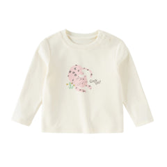 Dave&Bella Toddler Girls/Boys Multi-color Playful Print Soft Cotton T-shirt Tops