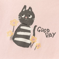 Dave&Bella Toddler Girls/Boys Multi-color Playful Print Soft Cotton T-shirt Tops