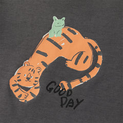 Dave&Bella Toddler Girls/Boys Multi-color Playful Print Soft Cotton T-shirt Tops