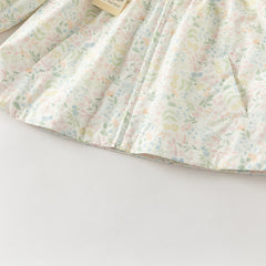 Dave&Bella Toddler Girls Adorable Daisy Print Beige Outwear Hooded Casual Jackets