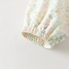 Dave&Bella Toddler Girls Adorable Daisy Print Beige Outwear Hooded Casual Jackets