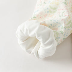 Dave&Bella Toddler Girls Adorable Daisy Print Beige Outwear Hooded Casual Jackets