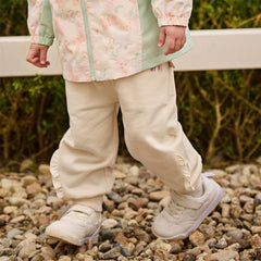 Dave&Bella Toddler Girls Daily Grey/Apricot Loose Sports Drawstring Pants