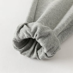 Dave&Bella Toddler Girls Daily Grey/Apricot Loose Sports Drawstring Pants