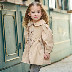 Dave&Bella Toddler Girls Fashion Khaki Outwear Coats