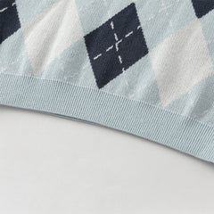 Dave&Bella Toddler Boys Versatile Blue Sleeveless Comfortable Cotton Tank Tops