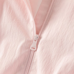 Dave&Bella Toddler Girls Pink Cherry Blossom Print Outwear Hooded Lightweight Jackets