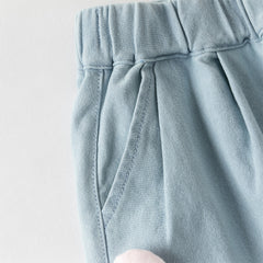 Dave&Bella Toddler Girls Fashion Denim Blue Lightweight Wide Jeans