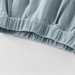 Dave&Bella Toddler Girls Fashion Denim Blue Lightweight Wide Jeans