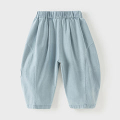 Dave&Bella Toddler Girls Fashion Denim Blue Lightweight Wide Jeans