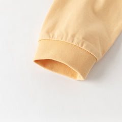 Dave&Bella Toddler Boys Beige Comfortable Cotton T-shirt Tops