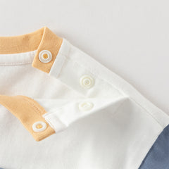 Dave&Bella Toddler Boys Beige Comfortable Cotton T-shirt Tops