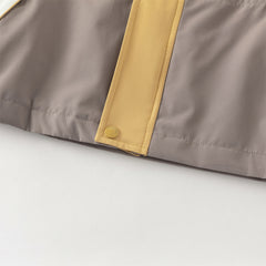 Dave&Bella Toddler Boys Sunset Yellow Turtle Outdoor Waterproof Lightweight Jackets