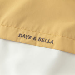 Dave&Bella Toddler Boys Sunset Yellow Turtle Outdoor Waterproof Lightweight Jackets