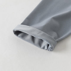 Dave&Bella Toddler Boys Casual Grey Green Long Sleeve T-shirt Pant Suits