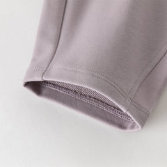 Dave&Bella Toddler Girls Grey Purple/Apricot Wide Casual Pants