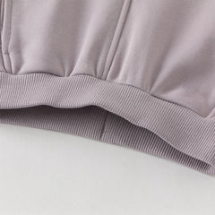 Dave&Bella Toddler Girls Grey Purple/Apricot Wide Casual Pants