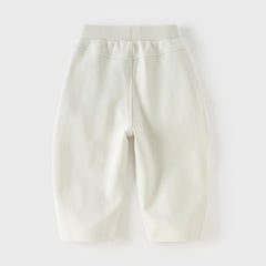 Dave&Bella Toddler Girls Grey Purple/Apricot Wide Casual Pants