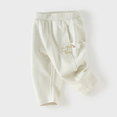 Dave&Bella Toddler Girls Grey Purple/Apricot Wide Casual Pants