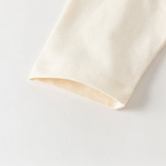 Dave&Bella Toddler Boys Apricot/Dark Grey Fashion Cotton T-shirt Tops