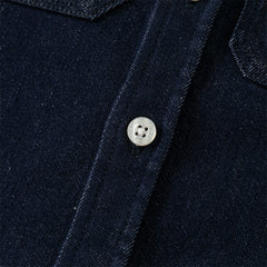 Dave&Bella Toddler Boys Denim Blue Long Sleeve Shirt Tops