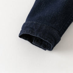 Dave&Bella Toddler Boys Denim Blue Long Sleeve Shirt Tops