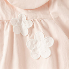 Dave&Bella Toddler Girls Pink Sweet Doll Collar Long Sleeve Soft Cotton A-line Dress