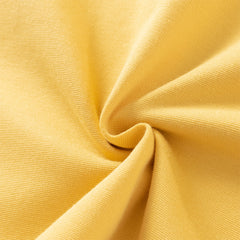 Dave&Bella Toddler Girls Cute Yellow Doll Collar Faux Two-piece Princess Dress