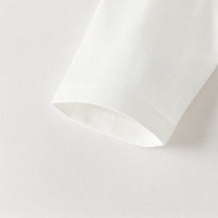 Dave&Bella Toddler Girls Sweet Light Pink/White Cotton T-shirt Tops