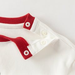 Dave&Bella Toddler Girls Versatile White Long Sleeve Rabbit Print Sweatshirts Tops