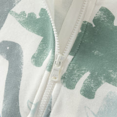 Dave&Bella Toddler Girls/Boys Outdoor Cute Print Long Sleeve Hooded Top Pant Suits