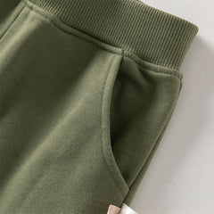 Dave&Bella Toddler Girls/Boys Outdoor Cute Print Long Sleeve Hooded Top Pant Suits